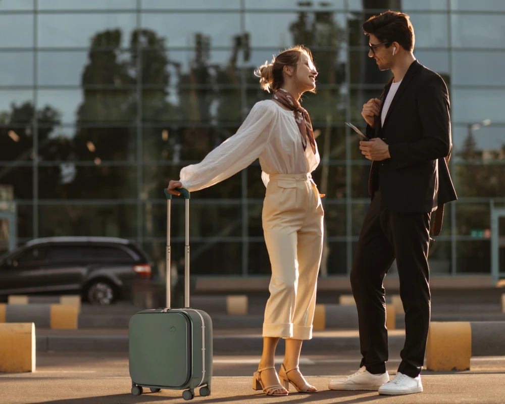 colorful carry on luggage