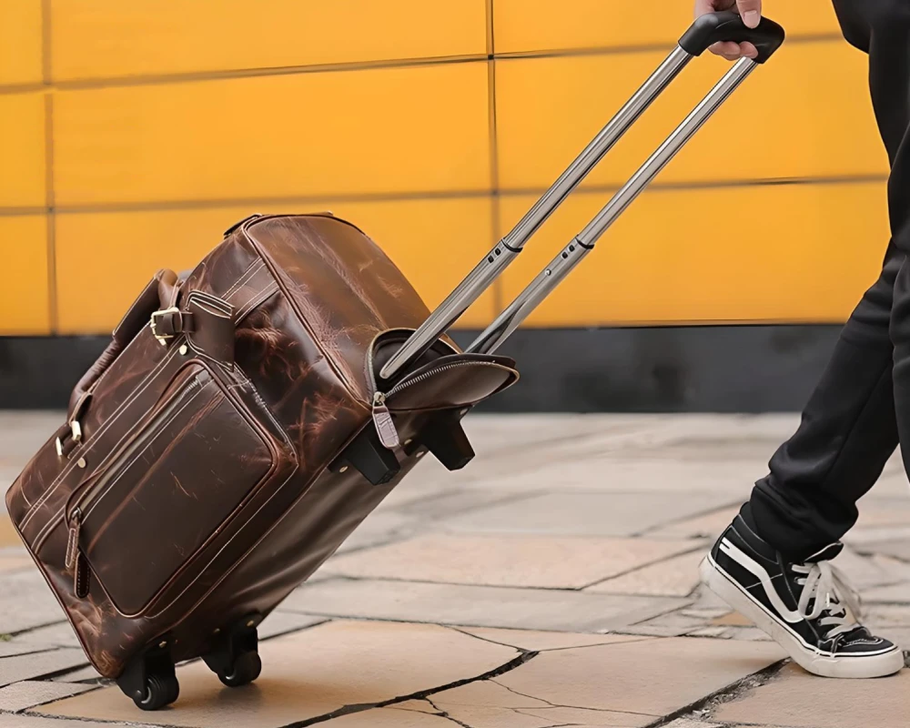 men's luggage with wheels